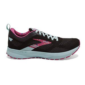 Brooks Revel 5 Womens Road Running Shoes Black/Red/Blue | USA-OIL752490